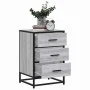 Mesita noche madera ingeniería gris sonoma 40x34,5x60 cm metal von , Nachttische - Ref: Foro24-848722, Preis: 62,23 €, Rabatt: %