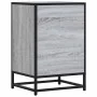 Mesita noche madera ingeniería gris sonoma 40x34,5x60 cm metal von , Nachttische - Ref: Foro24-848722, Preis: 62,23 €, Rabatt: %
