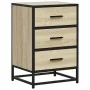 Mesita noche madera ingeniería roble sonoma 40x34,5x60cm metal von , Nachttische - Ref: Foro24-848720, Preis: 60,62 €, Rabatt: %