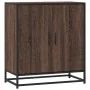 Aparador madera ingeniería y metal marrón roble 68x35x76 cm de , Aparadores - Ref: Foro24-848968, Precio: 78,26 €, Descuento: %