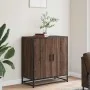 Aparador madera ingeniería y metal marrón roble 68x35x76 cm de , Aparadores - Ref: Foro24-848968, Precio: 78,26 €, Descuento: %