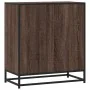 Aparador madera ingeniería y metal marrón roble 68x35x76 cm de , Aparadores - Ref: Foro24-848968, Precio: 78,26 €, Descuento: %
