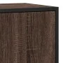 Aparador madera ingeniería y metal marrón roble 68x35x76 cm de , Aparadores - Ref: Foro24-848968, Precio: 78,26 €, Descuento: %