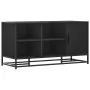 Banco zapatero madera de ingeniería y metal negro 100x40x53,5cm by , Benches for halls and storage - Ref: Foro24-849214, Pric...