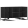 Banco zapatero madera de ingeniería y metal negro 100x40x53,5cm by , Benches for halls and storage - Ref: Foro24-849214, Pric...