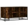 Banco zapatero madera de ingeniería roble ahumado 100x40x53,5cm by , Benches for halls and storage - Ref: Foro24-849216, Pric...