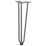 Patas mesa tipo horquilla 4 uds acero macizo acero natural 42cm by , Table legs - Ref: Foro24-4012443, Price: 51,70 €, Discou...