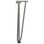 Patas mesa tipo horquilla 4 uds acero macizo acero natural 42cm by , Table legs - Ref: Foro24-4012443, Price: 51,70 €, Discou...
