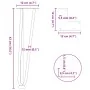 Patas mesa tipo horquilla 4 uds acero macizo acero natural 42cm by , Table legs - Ref: Foro24-4012443, Price: 51,70 €, Discou...
