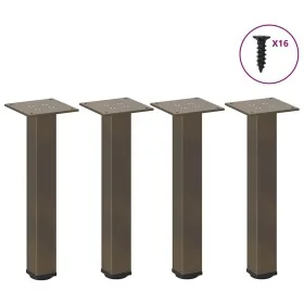 Patas para mesa de centro 4 uds acero acero natural 42-44 cm von , Tischbeine - Ref: Foro24-4012455, Preis: 43,37 €, Rabatt: %