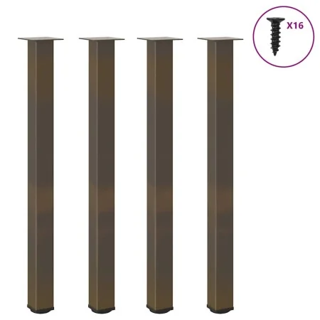 Patas para mesa de centro 4 uds acero acero natural 110-112 cm von , Tischbeine - Ref: Foro24-4012483, Preis: 113,91 €, Rabat...