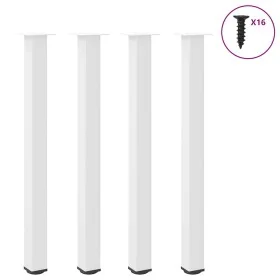 Patas para mesa de centro 4 uds acero blanco 110-112 cm by , Table legs - Ref: Foro24-4012481, Price: 114,93 €, Discount: %