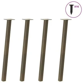 Patas para mesa de centro 4 uds acero acero natural 72 cm by , Table legs - Ref: Foro24-4012495, Price: 56,31 €, Discount: %
