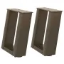 Patas de mesa centro forma U 2uds acero natural 30x(30-31) cm de , Patas para mesas - Ref: Foro24-4012739, Precio: 54,93 €, D...