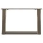 Patas de mesa centro forma U 2uds acero natural 50x(30-31) cm by , Table legs - Ref: Foro24-4012747, Price: 63,25 €, Discount: %
