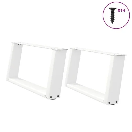 Patas de mesa de centro forma U 2uds acero blanco 70x(30-31) cm von , Tischbeine - Ref: Foro24-4012753, Preis: 73,98 €, Rabat...