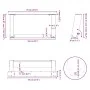 Patas de mesa de centro forma U 2uds acero blanco 70x(30-31) cm von , Tischbeine - Ref: Foro24-4012753, Preis: 73,98 €, Rabat...