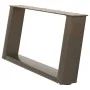 Patas de mesa centro forma U 2uds acero natural 60x(30-31) cm de , Patas para mesas - Ref: Foro24-4012751, Precio: 68,11 €, D...