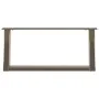 Patas de mesa centro forma U 2uds acero natural 60x(30-31) cm de , Patas para mesas - Ref: Foro24-4012751, Precio: 68,11 €, D...