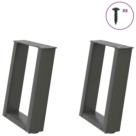 Patas para mesa de centro en forma de U 2 uds antracita acero von , Tischbeine - Ref: Foro24-4012758, Preis: 59,05 €, Rabatt: %