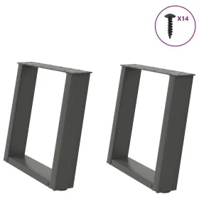 Patas para mesa de centro en forma de U 2 uds antracita acero von , Tischbeine - Ref: Foro24-4012766, Preis: 68,53 €, Rabatt: %