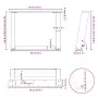 Patas de mesa de centro forma U 2uds acero negro 70x(42-43) cm by , Table legs - Ref: Foro24-4012772, Price: 78,01 €, Discoun...