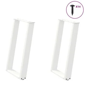 Patas para mesa comedor forma U 2uds acero blanco 50x(72-73) cm von , Tischbeine - Ref: Foro24-4012785, Preis: 82,78 €, Rabat...