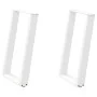 Patas para mesa comedor forma U 2uds acero blanco 50x(72-73) cm de , Patas para mesas - Ref: Foro24-4012785, Precio: 82,73 €,...