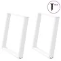 Patas para mesa de comedor en forma de U 2 uds acero blanco by , Table legs - Ref: Foro24-4012793, Price: 93,01 €, Discount: %
