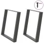 Patas para mesa comedor forma U 2uds antracita 80x(72-73) cm by , Table legs - Ref: Foro24-4012798, Price: 93,58 €, Discount: %