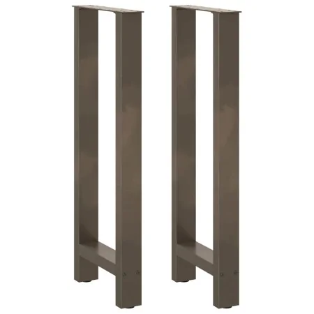 Patas para mesa de centro de acero natural 2 uds 50x(100-101)cm by , Table legs - Ref: Foro24-4013343, Price: 95,41 €, Discou...