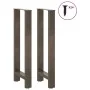 Patas para mesa de centro de acero natural 2 uds 50x(100-101)cm by , Table legs - Ref: Foro24-4013343, Price: 95,41 €, Discou...