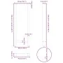 Patas para mesa de centro de acero natural 2 uds 50x(110-111)cm von , Tischbeine - Ref: Foro24-4013355, Preis: 103,30 €, Raba...