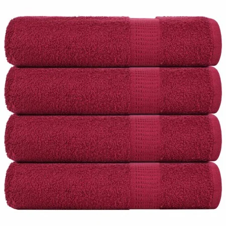 Toallas de ducha 4 uds 100% algodón burdeos 70x140 cm 360 gsm by , Towels - Ref: Foro24-136738, Price: 36,86 €, Discount: %