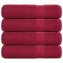 Toallas de ducha 4 uds 100% algodón burdeos 70x140 cm 360 gsm by , Towels - Ref: Foro24-136738, Price: 36,86 €, Discount: %