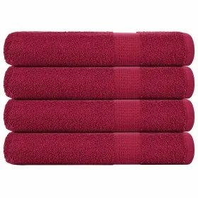 Toallas de sauna 4 uds 100% algodón burdeos 80x200 cm 360 gsm by , Towels - Ref: Foro24-136744, Price: 47,92 €, Discount: %