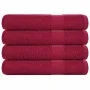 Toallas de sauna 4 uds 100% algodón burdeos 80x200 cm 360 gsm de , Toallas - Ref: Foro24-136744, Precio: 48,40 €, Descuento: %