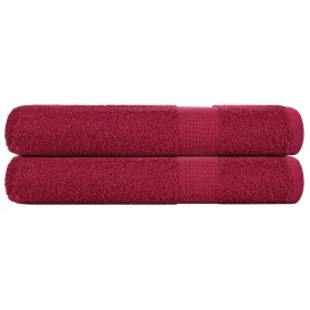 Toallas 2 uds 100% algodón burdeos 100x200 cm 600 gsm by , Towels - Ref: Foro24-136746, Price: 40,60 €, Discount: %