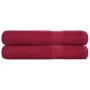 Toallas 2 uds 100% algodón burdeos 100x200 cm 600 gsm by , Towels - Ref: Foro24-136746, Price: 40,60 €, Discount: %