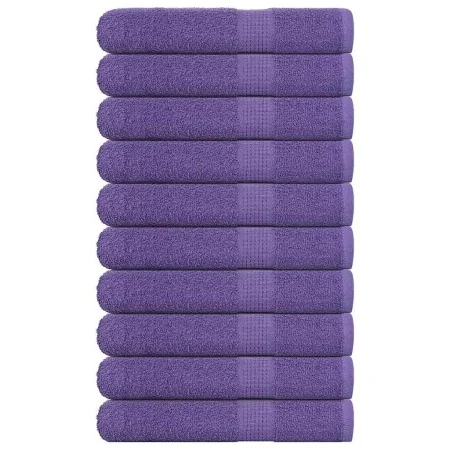 Toallas de sauna 10 uds 100% algodón morado 80x200 cm 360 gsm de , Toallas - Ref: Foro24-136889, Precio: 109,78 €, Descuento: %