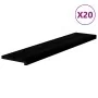 Peldaños de escalera 2 uds madera maciza roble marrón oscuro de , Alfombrillas para escalones - Ref: Foro24-3283066, Precio: ...