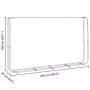 Leñero acero galvanizado 250x25x150 cm by , Firewood bags and holders - Ref: Foro24-4100706, Price: 32,84 €, Discount: %