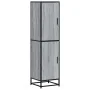 Aparador alto madera ingeniería metal gris sonoma 35,5x35x13 cm de , Aparadores - Ref: Foro24-849057, Precio: 94,13 €, Descue...