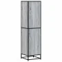 Aparador alto madera ingeniería metal gris sonoma 35,5x35x13 cm de , Aparadores - Ref: Foro24-849057, Precio: 94,13 €, Descue...