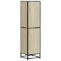 Aparador alto madera de ingeniería y metal 35,5x35x139 cm de , Aparadores - Ref: Foro24-849055, Precio: 94,42 €, Descuento: %