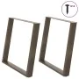Patas para mesa comedor forma U 2uds acero natural 90x(72-73)cm von , Tischbeine - Ref: Foro24-4012803, Preis: 102,75 €, Raba...