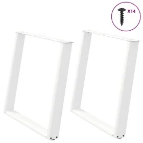 Patas para mesa de comedor en forma de U 2 uds acero blanco von , Tischbeine - Ref: Foro24-4012801, Preis: 140,23 €, Rabatt: %
