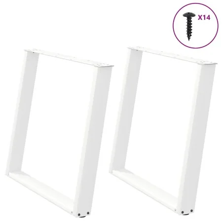 Patas para mesa de comedor en forma de U 2 uds acero blanco von , Tischbeine - Ref: Foro24-4012801, Preis: 140,23 €, Rabatt: %
