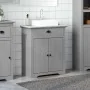 Mueble de baño con lavabo BODO gris 70x35x80 cm by , Bathroom furniture - Ref: Foro24-4016865, Price: 119,17 €, Discount: %