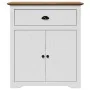 Mueble de entrada BODO blanco y marrón 80x35x90 cm by , Storage trunks - Ref: Foro24-4016867, Price: 124,64 €, Discount: %